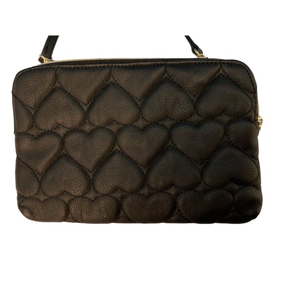 Betsy Johnson crossbody Love Black/White bag - Picture 9 of 13